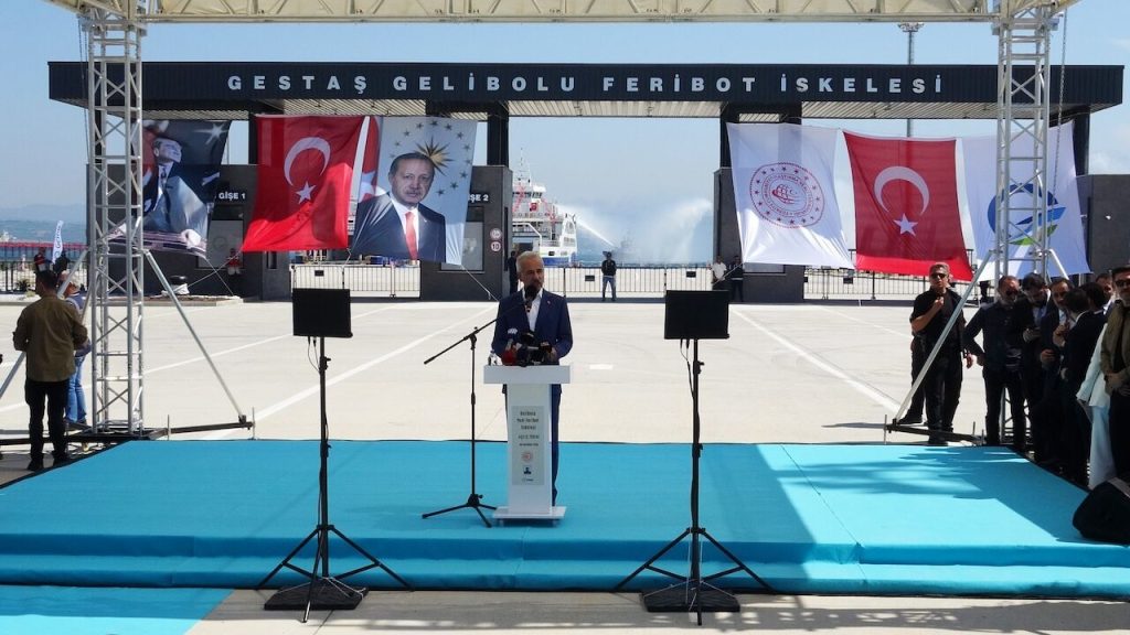 Çanakkale’deki Gelibolu Yeni Feribot İskelesi Hizmete Açıldı