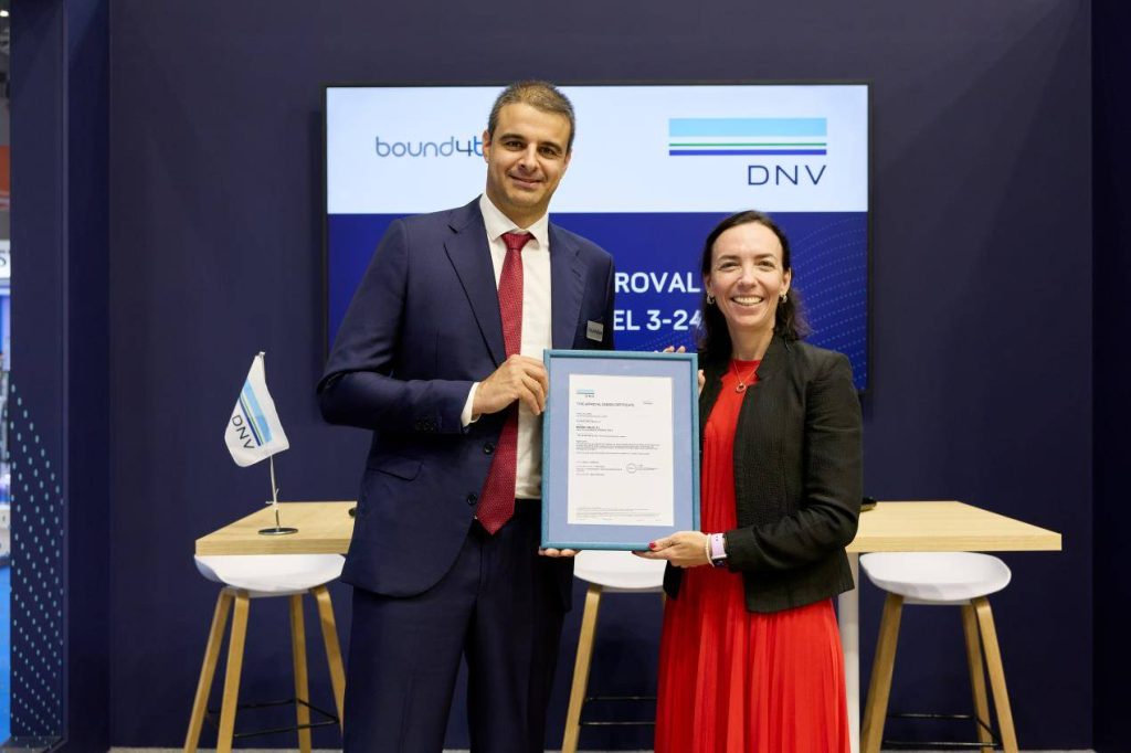 DNV Tip Onayı ile Tesisatlandıran bound4blue; DNV Tip Onayı Aldı