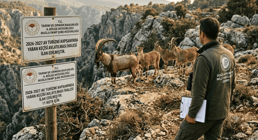 Muğla'da Yaban Keçileri İhaleyle Satışa Çıkarıldı: 2026-2027 Av Turizmi Kotası Açıklandı